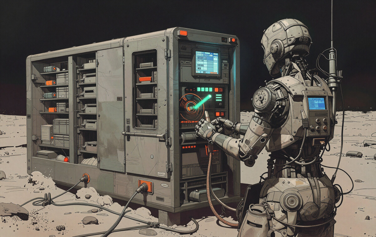 Datacenter on the moon